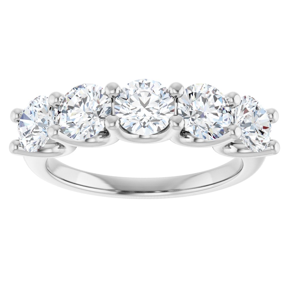 14K White Gold 1 9/10 CTW Lab-Grown Diamond Anniversary Band