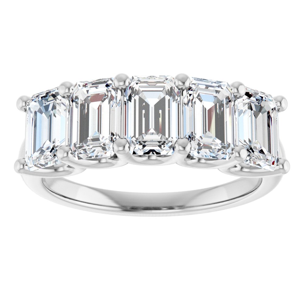 14K White Gold 3 CTW Lab-Grown Diamond Anniversary Band