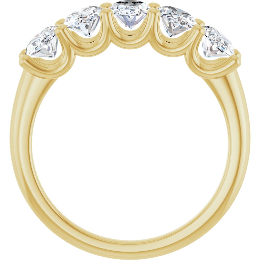 14K Yellow Gold 2 CTW Lab-Grown Diamond Anniversary Band