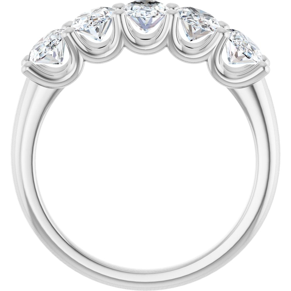 14K White Gold 2 CTW Lab-Grown Diamond Anniversary Band