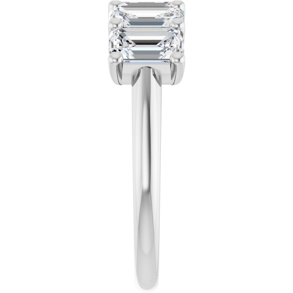 14K White Gold 3 CTW Lab-Grown Diamond Anniversary Band