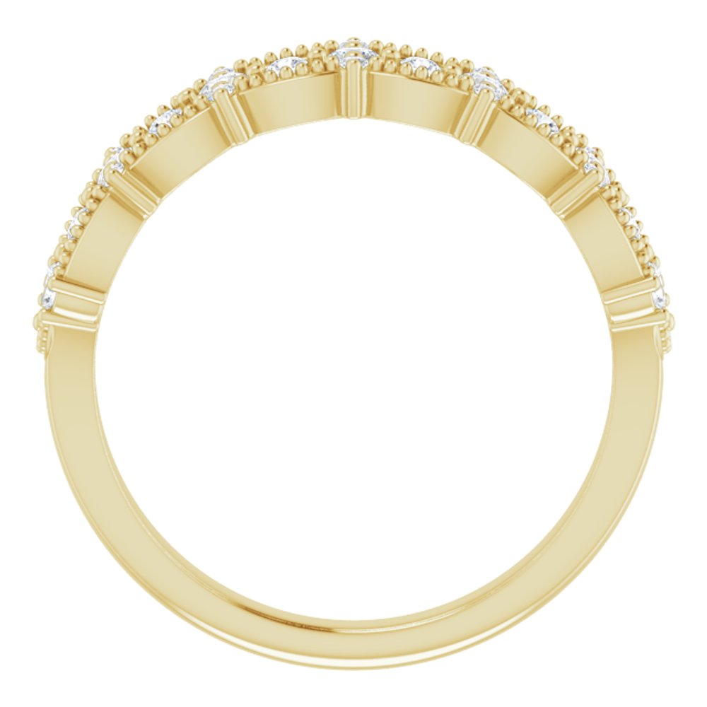 14K Yellow 1/3 CTW Natural Diamond Ring