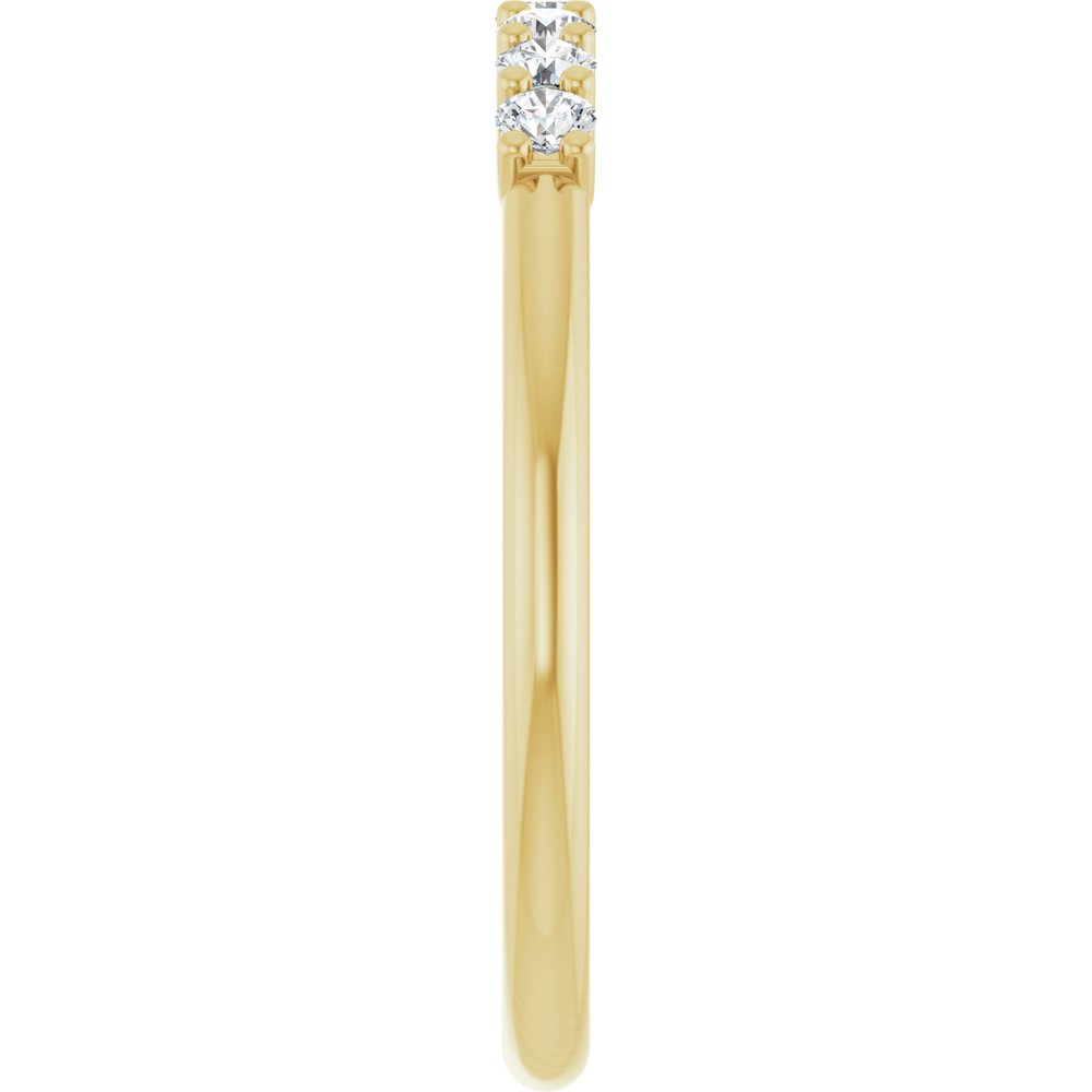 14K Yellow Gold 1/5 CTW Lab-Grown Diamond Anniversary Band