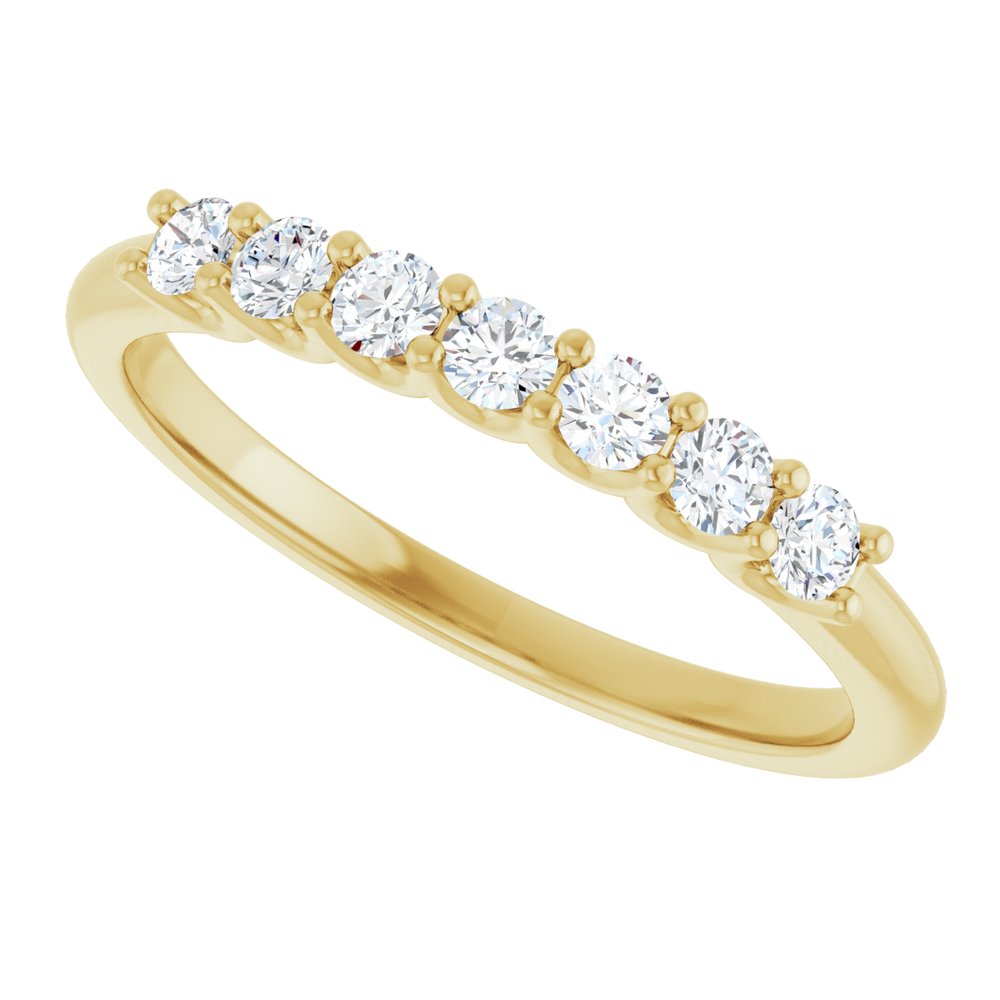 14K Yellow Gold 1/3 CTW Lab-Grown Diamond Anniversary Band