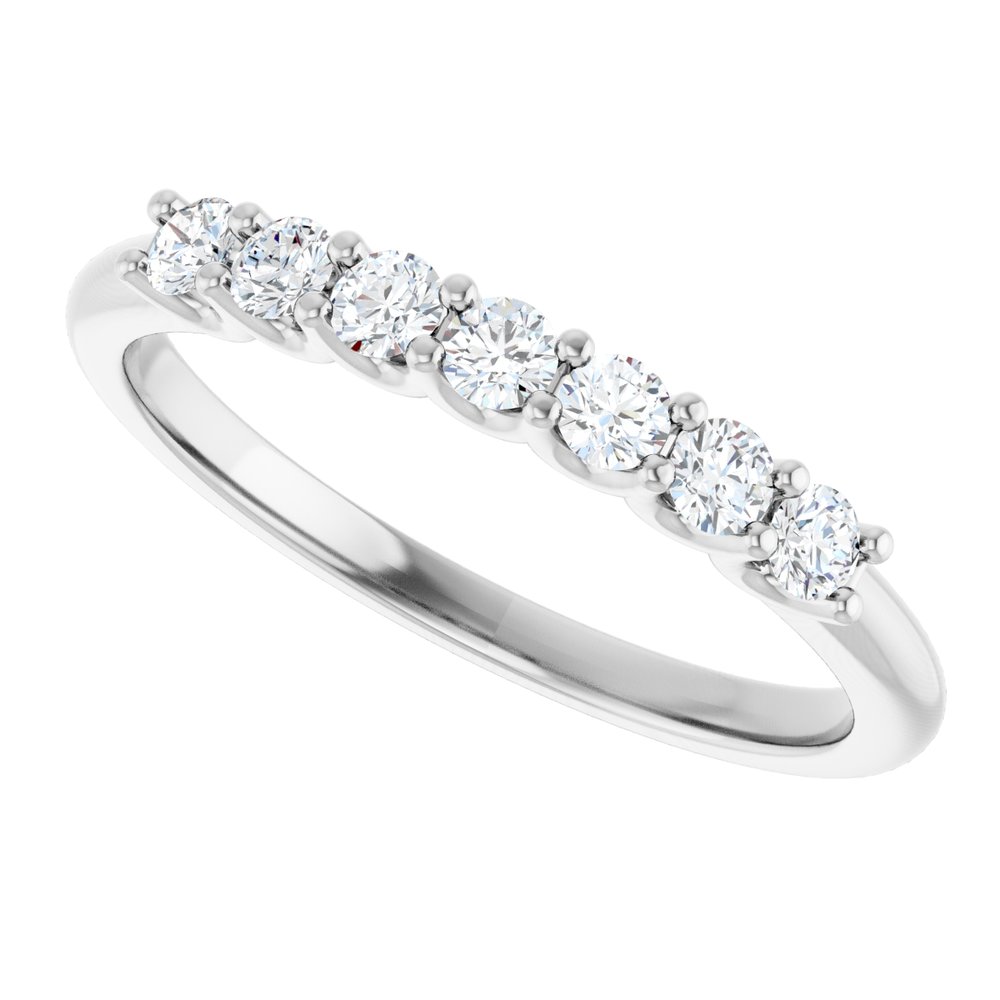 14K White Gold 1/3 CTW Lab-Grown Diamond Anniversary Band