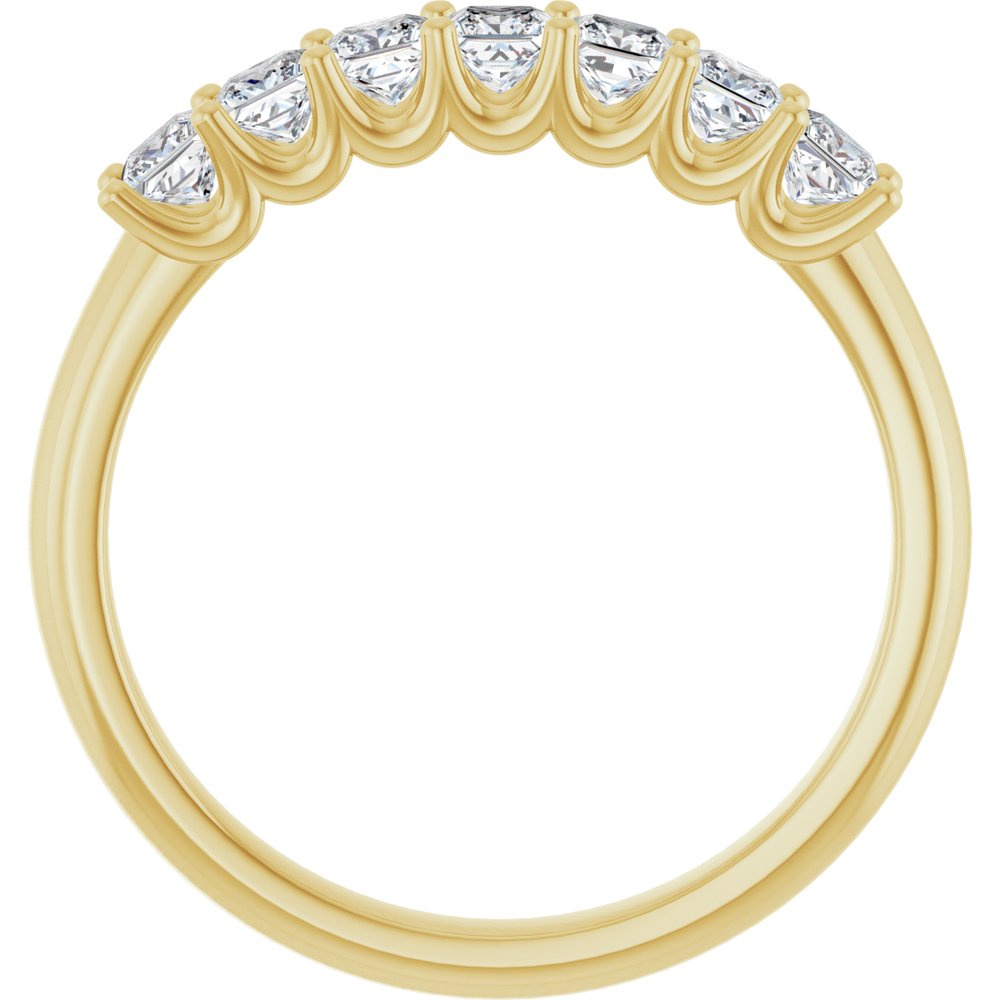14K Yellow 5/8 CTW Natural Diamond Anniversary Band