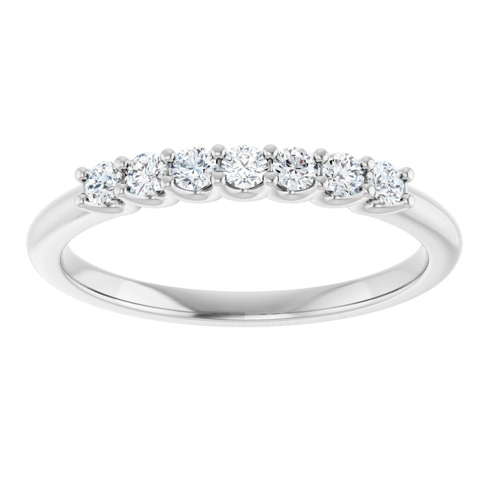 14K White Gold 1/5 CTW Lab-Grown Diamond Anniversary Band