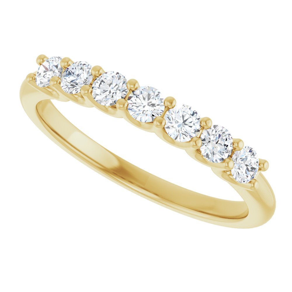 14K Yellow Gold 3/8 CTW Lab-Grown Diamond Anniversary Band