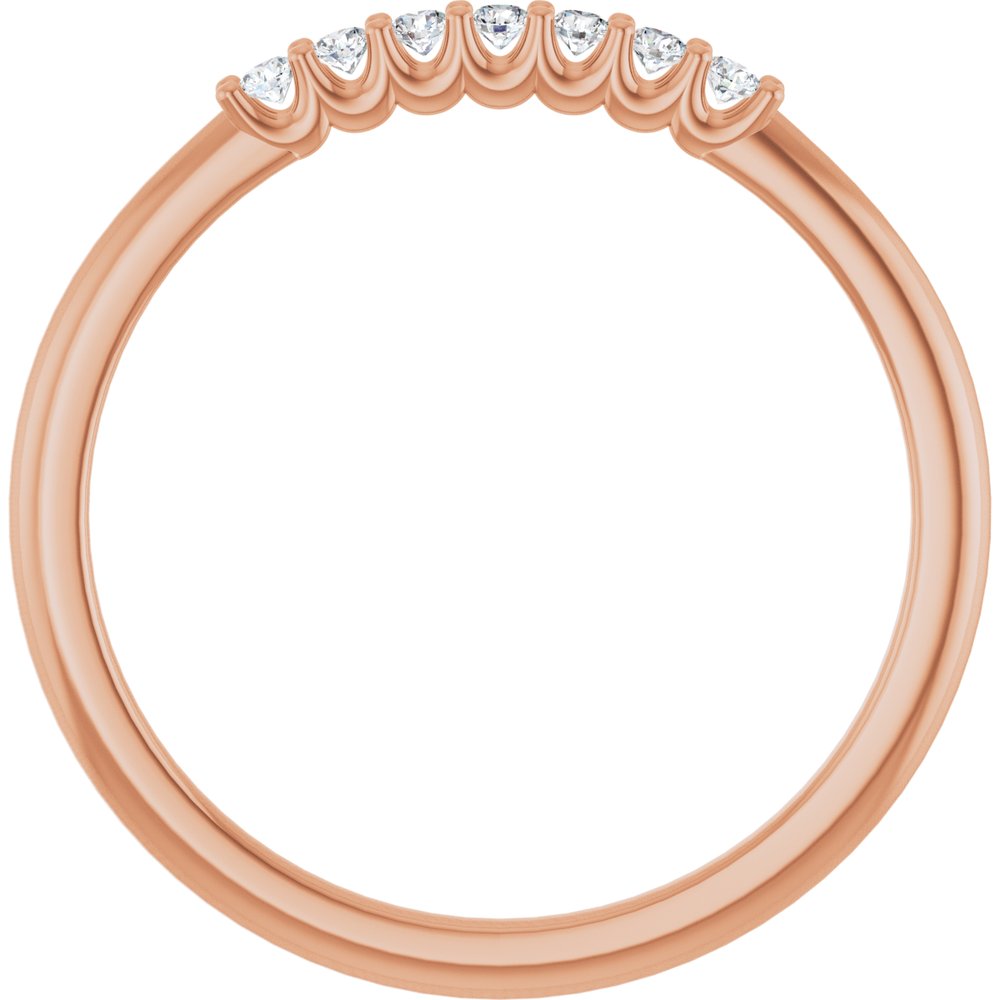 14K Rose Gold 1/10 CTW Lab-Grown Diamond Anniversary Band