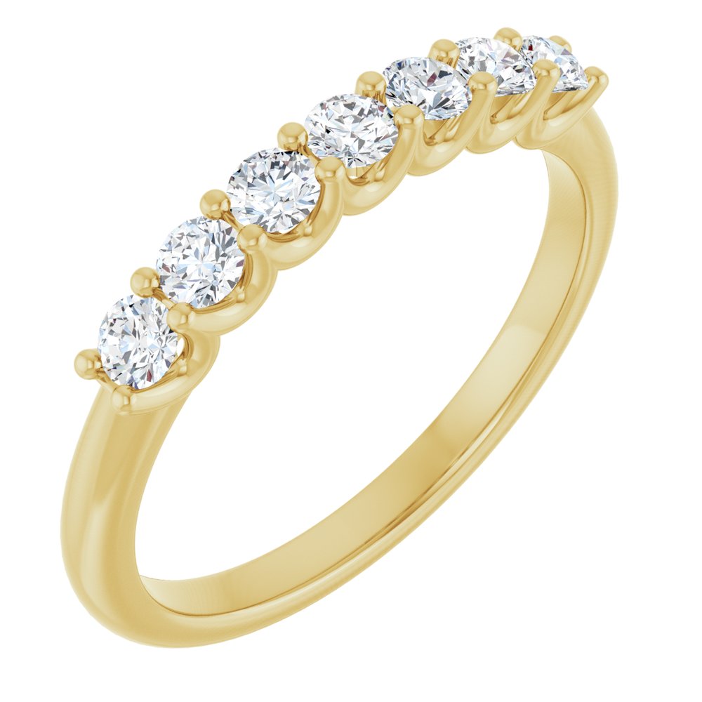 14K Yellow Gold 3/8 CTW Lab-Grown Diamond Anniversary Band