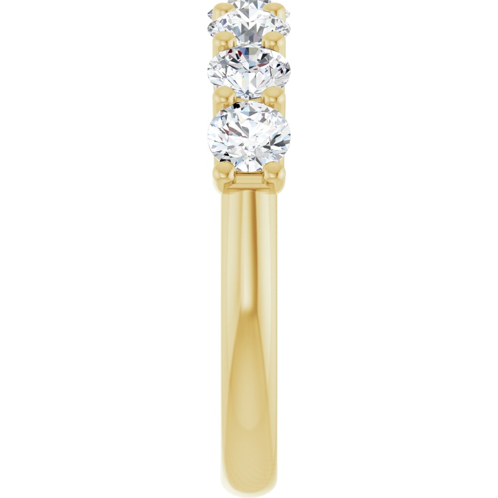 14K Yellow Gold 1 1/3 CTW Lab-Grown Diamond Anniversary Band