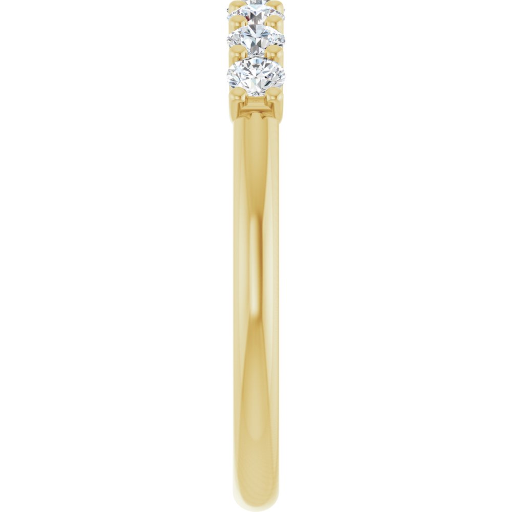 14K Yellow Gold 3/8 CTW Lab-Grown Diamond Anniversary Band