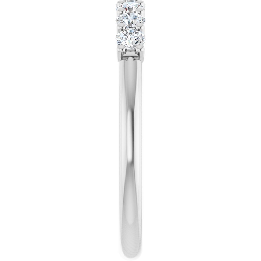 14K White Gold 3/8 CTW Natural Diamond Anniversary Band