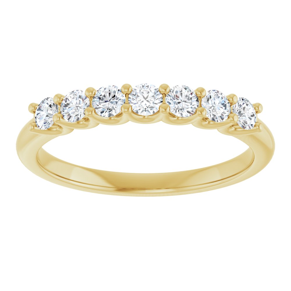 14K Yellow Gold 3/8 CTW Lab-Grown Diamond Anniversary Band
