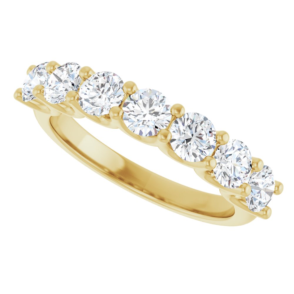 14K Yellow Gold 1 1/3 CTW Lab-Grown Diamond Anniversary Band