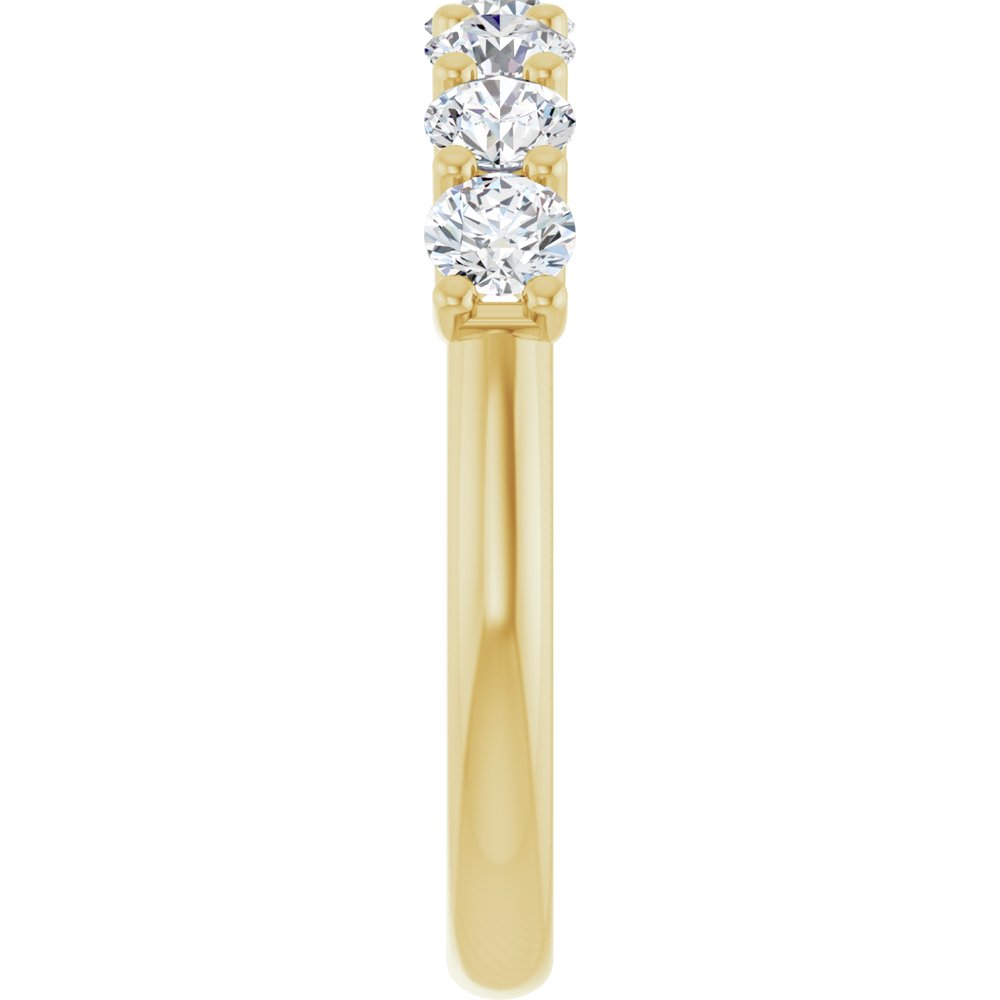 14K Yellow Gold 1 CTW Lab-Grown Diamond Anniversary Band