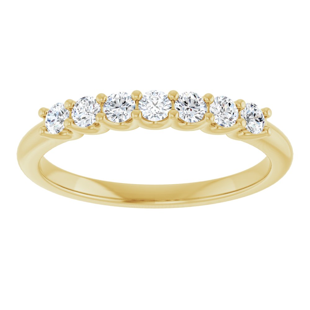 14K Yellow Gold 1/3 CTW Lab-Grown Diamond Anniversary Band