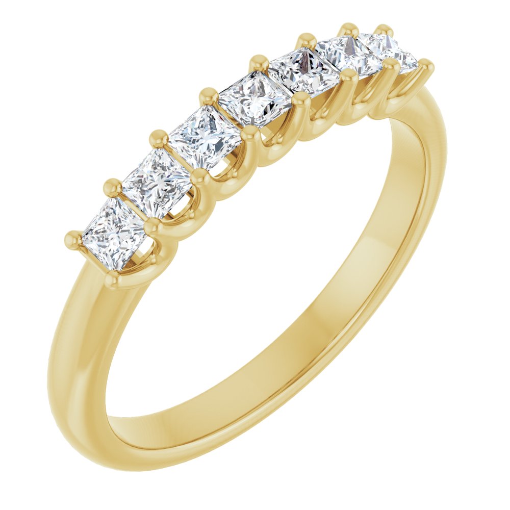 14K Yellow Gold 1/2 CTW Natural Diamond Anniversary Band