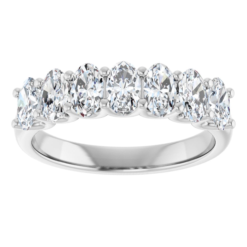 14K White Gold 1 1/2 CTW Natural Diamond Anniversary Band
