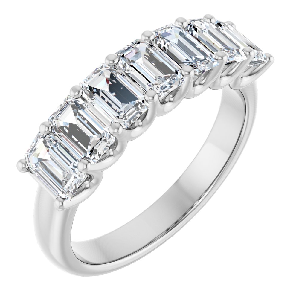 14K White Gold 2 1/6 CTW Lab-Grown Diamond Anniversary Band