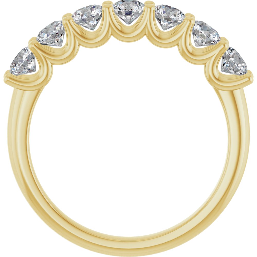 14K Yellow Gold 1 CTW Lab-Grown Diamond Anniversary Band