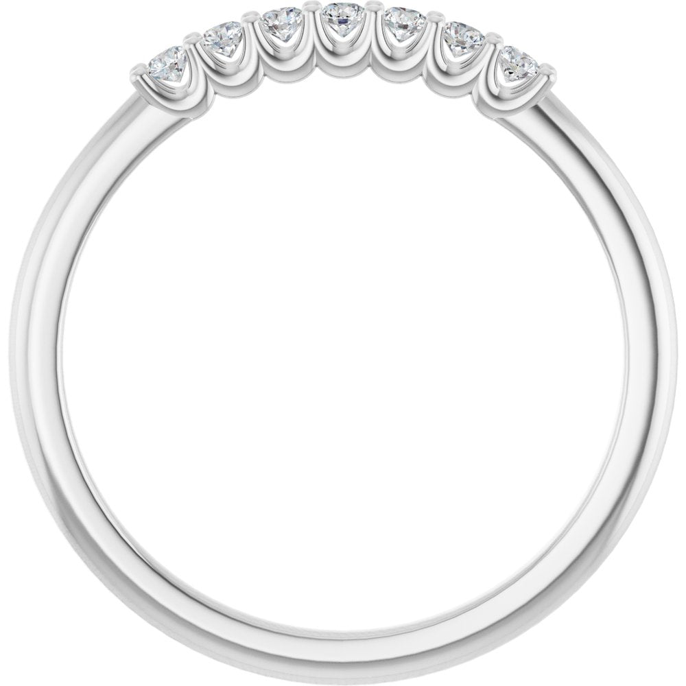 14K White Gold 1/10 CTW Natural Diamond Anniversary Band