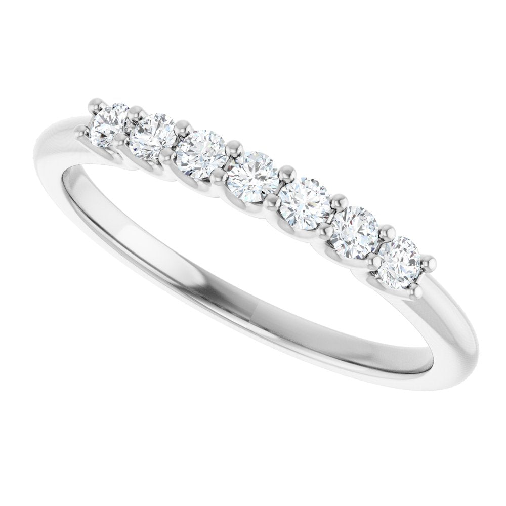 14K White Gold 1/5 CTW Lab-Grown Diamond Anniversary Band