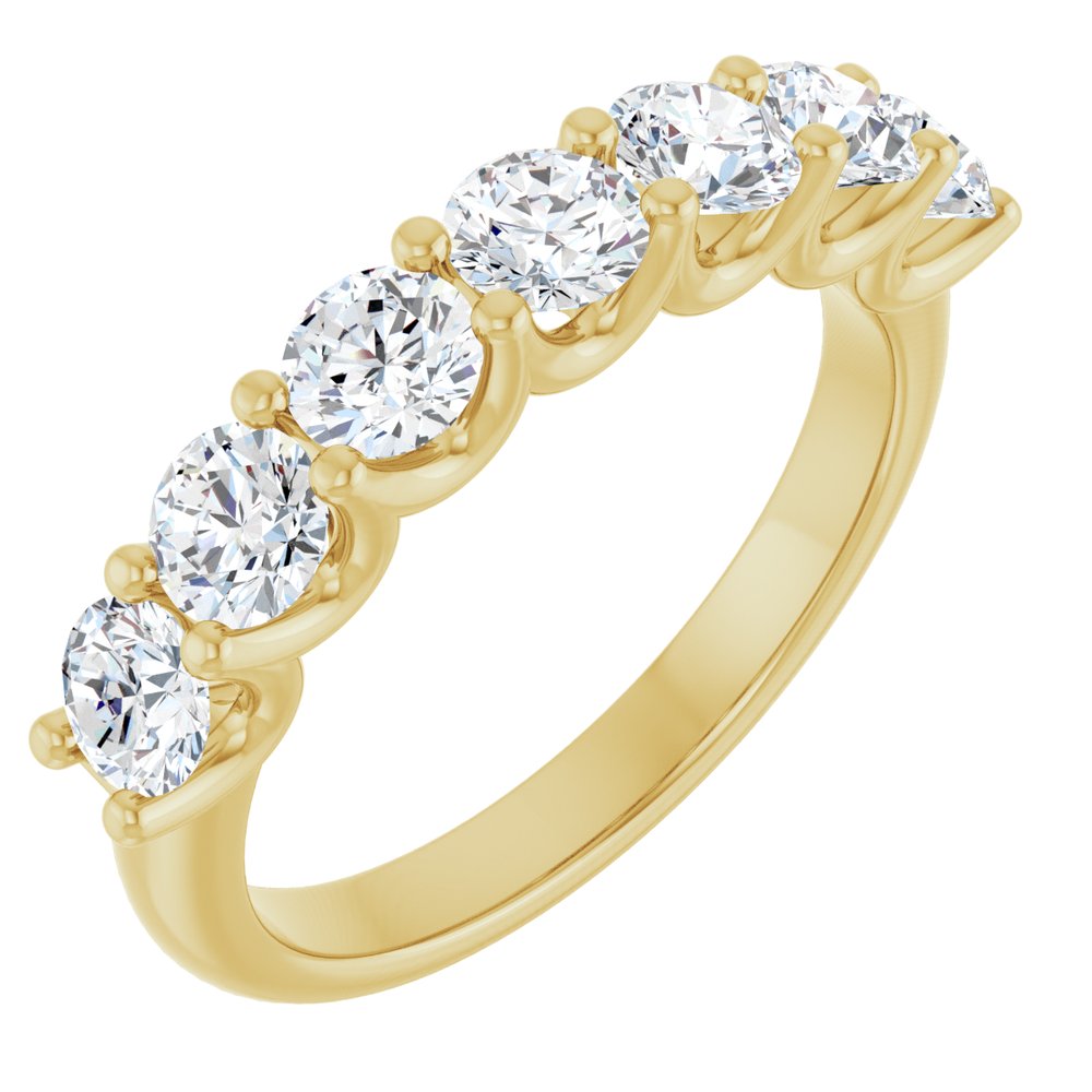 14K Yellow Gold 1 1/3 CTW Lab-Grown Diamond Anniversary Band