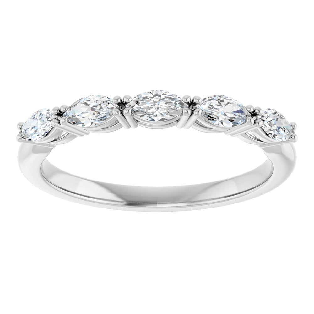 14K Rose Gold 1/2 CTW Natural Diamond Anniversary Band