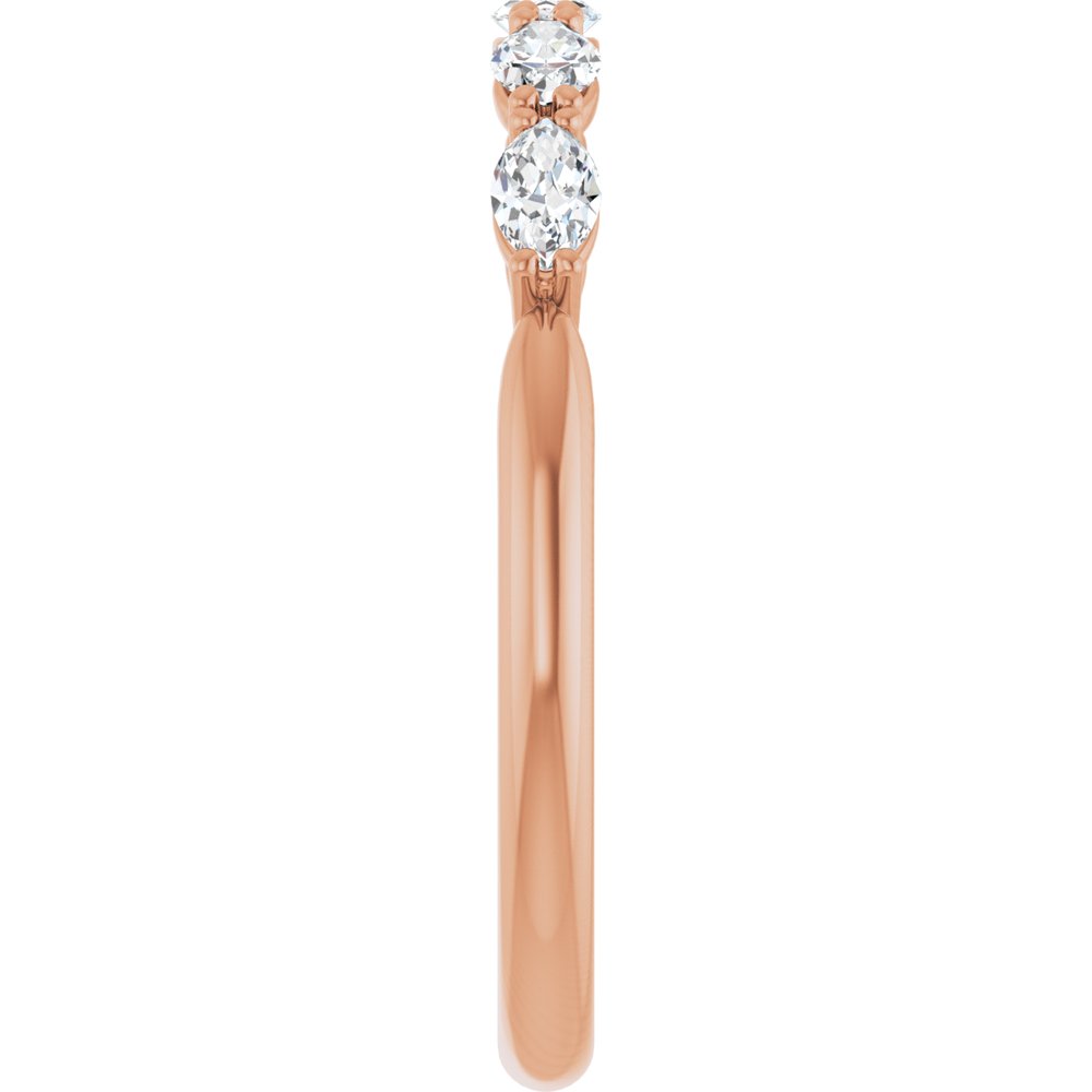 14K Rose Gold 1/2 CTW Natural Diamond Anniversary Band