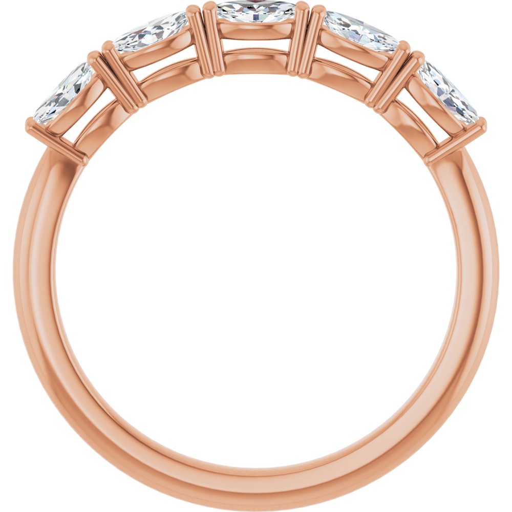 14K Rose Gold 1/2 CTW Natural Diamond Anniversary Band