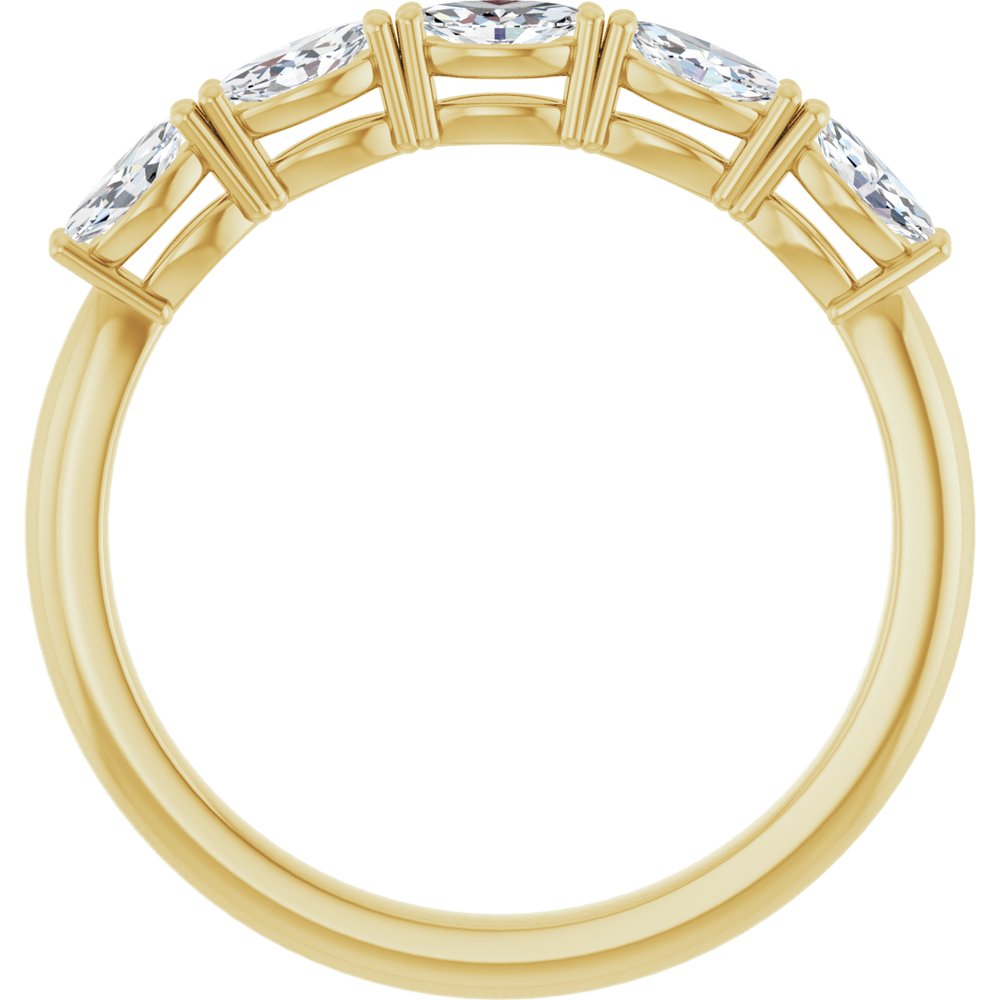 14K Yellow Gold 1/2 CTW Natural Diamond Anniversary Band
