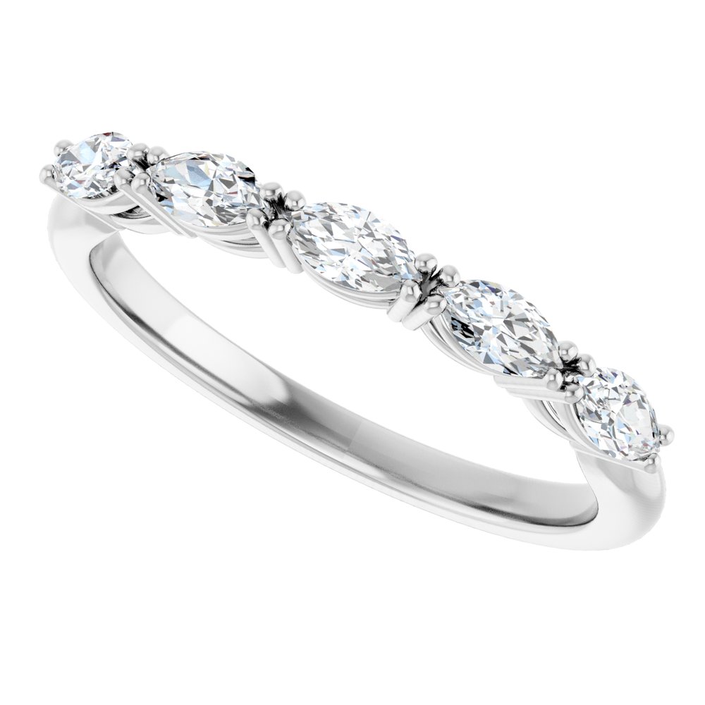 14K Rose Gold 1/2 CTW Natural Diamond Anniversary Band