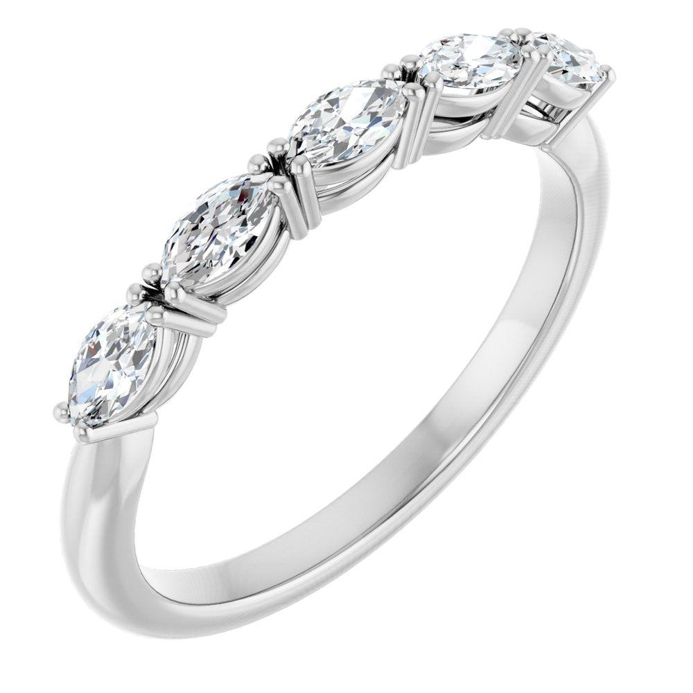 14K Rose Gold 1/2 CTW Natural Diamond Anniversary Band