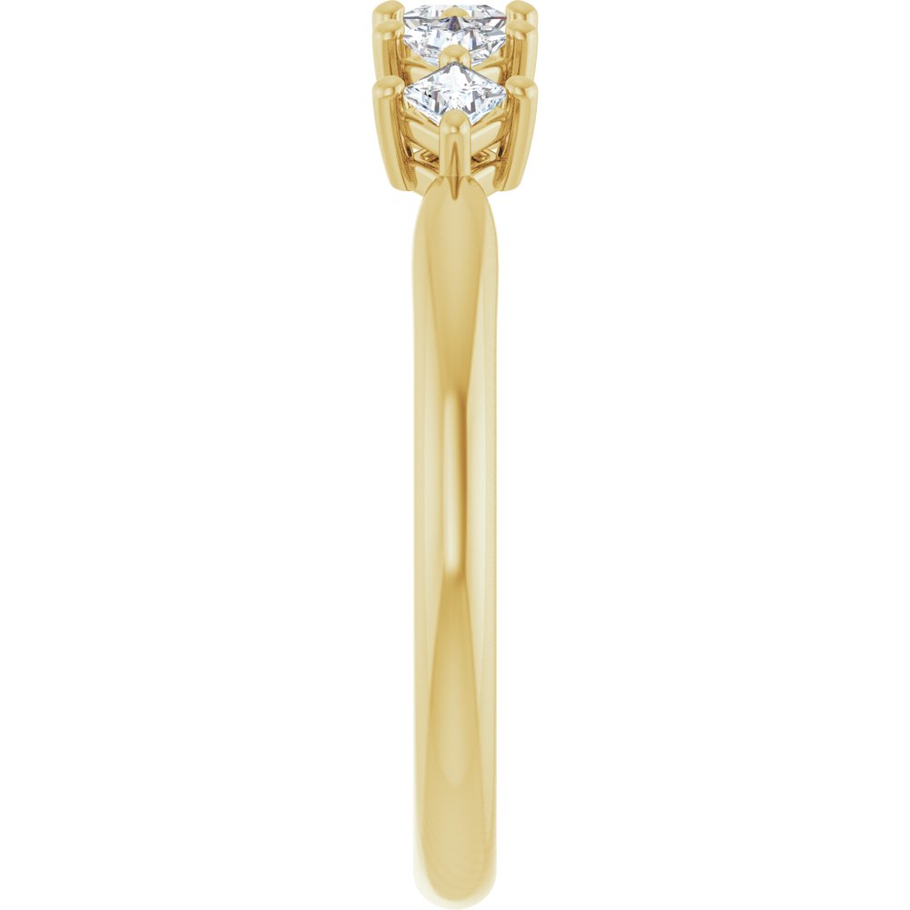 14K Yellow 1/2 CTW Natural Diamond Anniversary Band