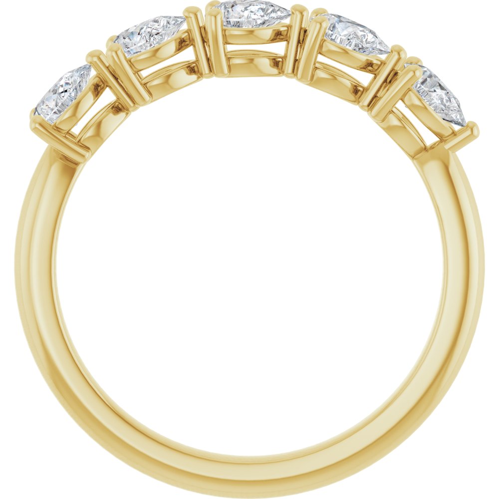 14K Yellow Gold 5/8 CTW Lab-Grown Diamond Anniversary Band