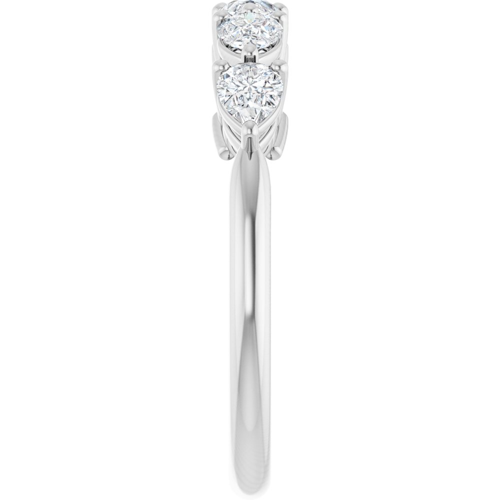 14K White Gold 5/8 CTW Lab-Grown Diamond Anniversary Band