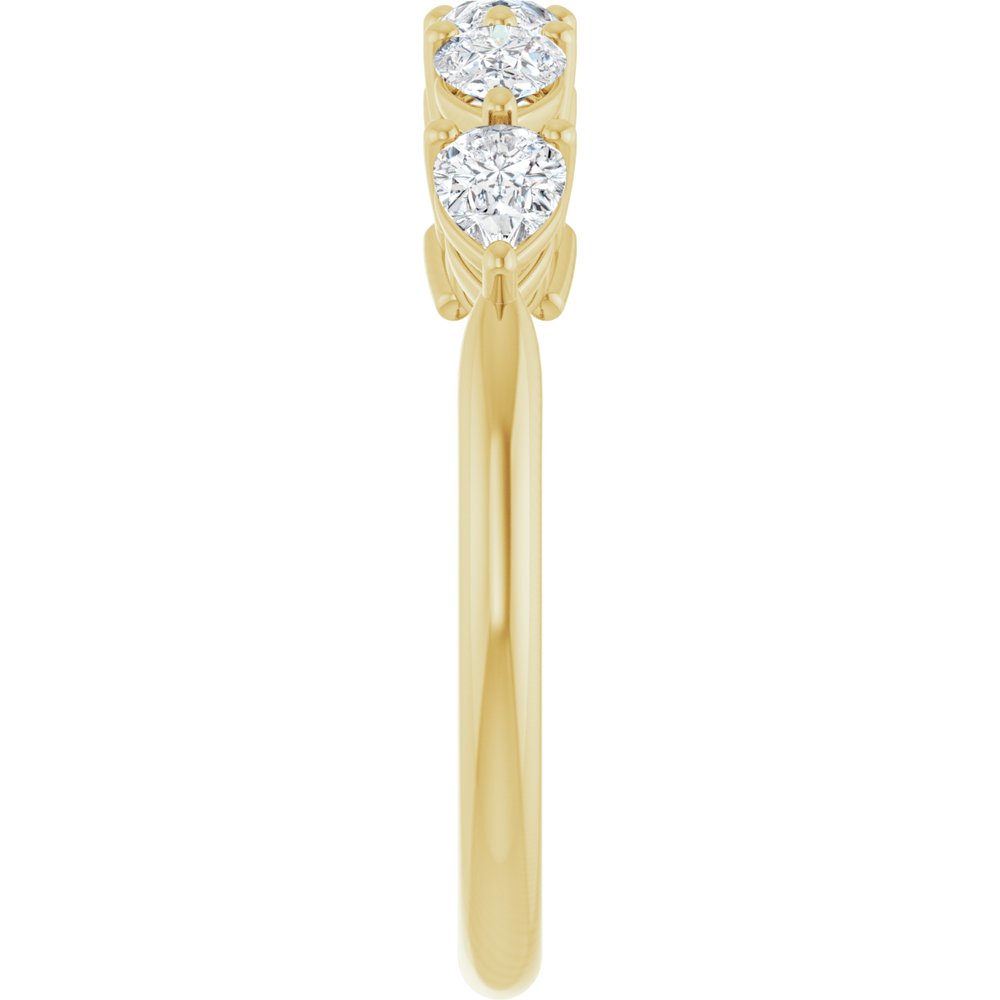 14K Yellow Gold 5/8 CTW Lab-Grown Diamond Anniversary Band