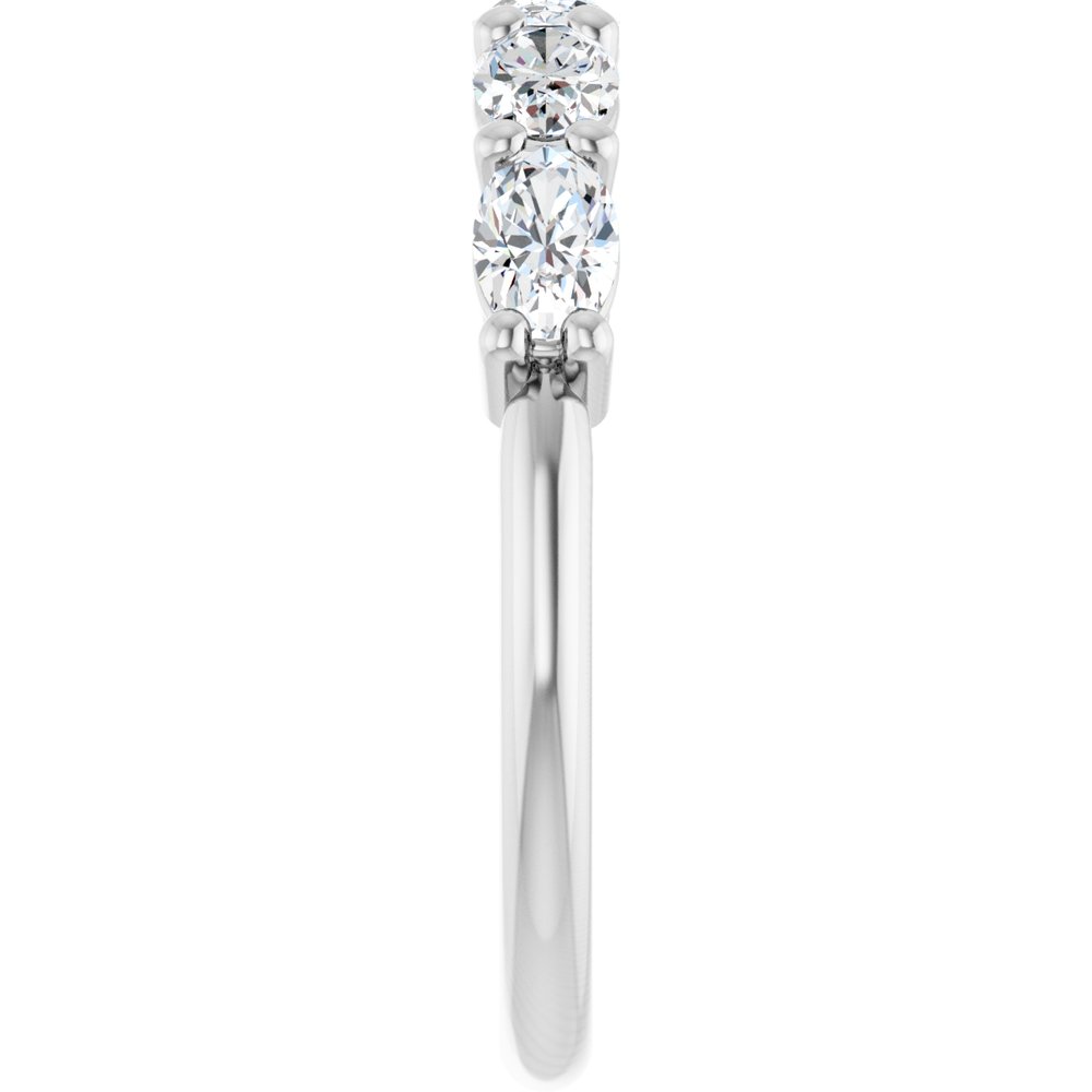 14K White Gold 9/10 CTW Lab-Grown Diamond Anniversary Band