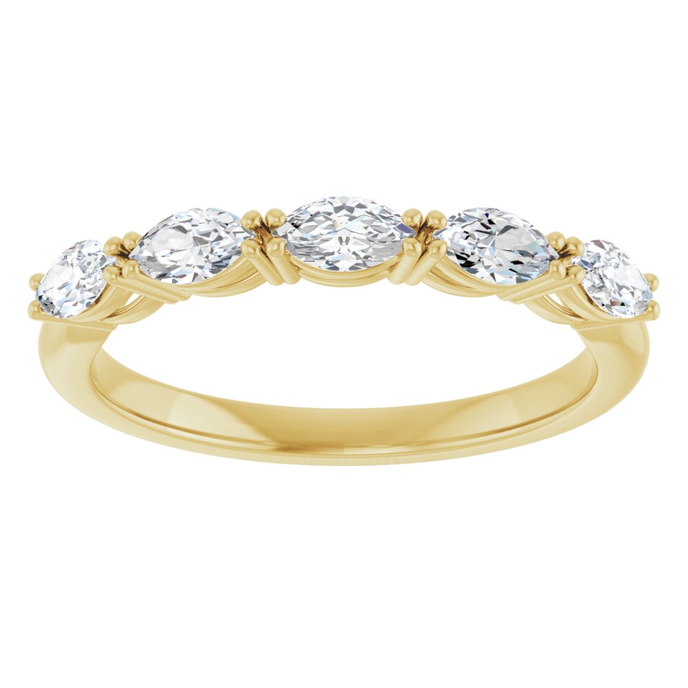 14K Yellow Gold 1/2 CTW Lab-Grown Diamond Anniversary Band