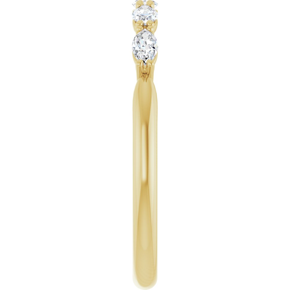 14K Yellow Gold 1/3 CTW Lab-Grown Diamond Anniversary Band
