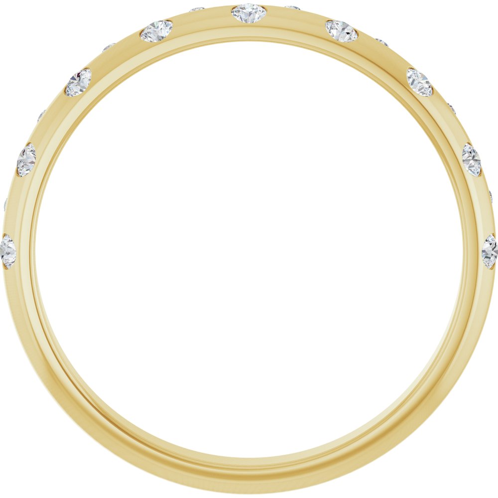 14K Yellow 1/6 CTW Natural Diamond Anniversary Band