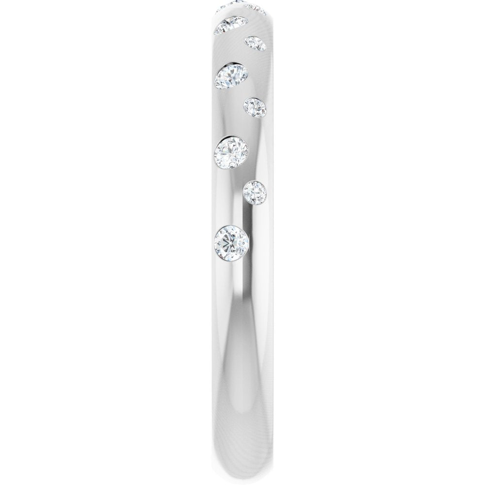14K White Gold 1/6 CTW Lab-Grown Diamond Anniversary Band