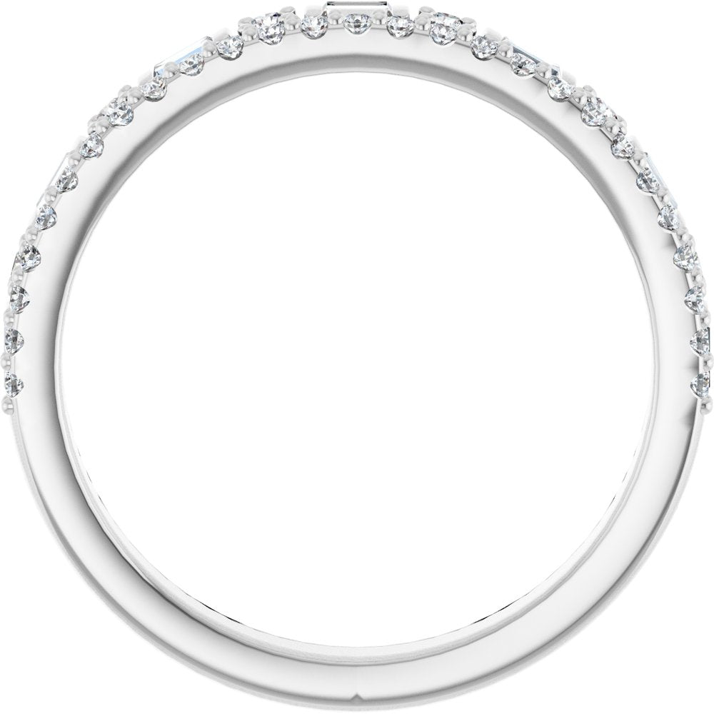 14K White Gold 1/2 CTW Lab-Grown Diamond Anniversary Band
