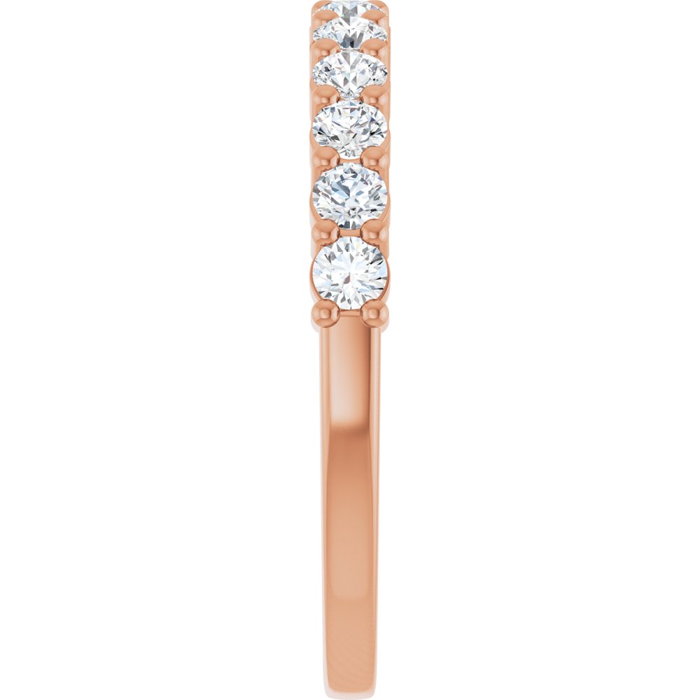 14K Rose 1/2 CTW Lab-Grown Diamond Anniversary Band