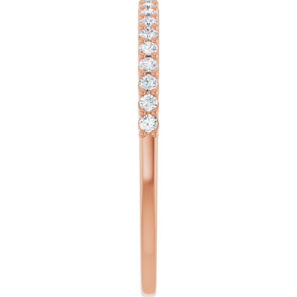 14K Rose 1/6 CTW Natural Diamond Anniversary Band