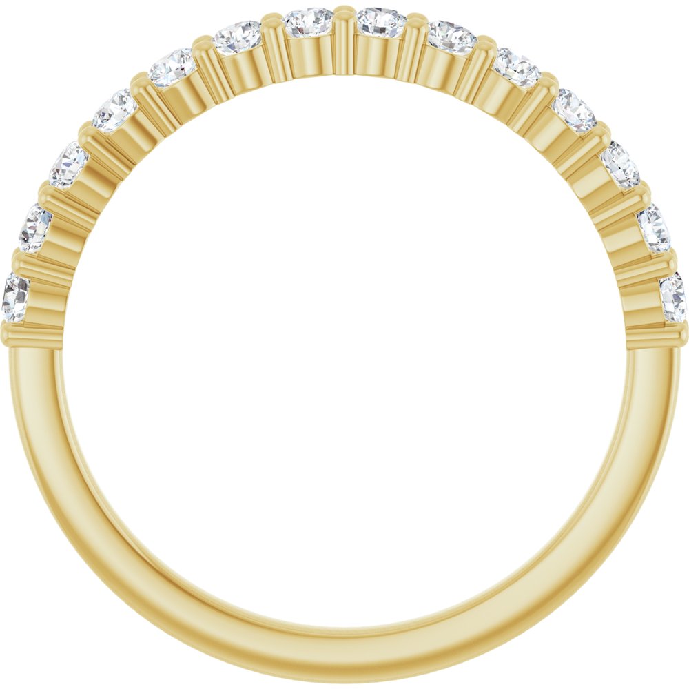 14K Yellow 3/8 CTW Natural Diamond Anniversary Band