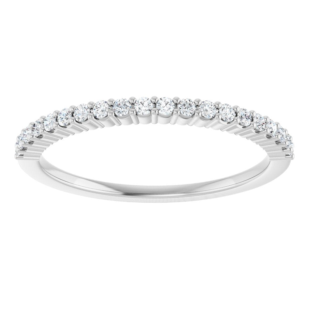 Platinum 1/6 CTW Natural Diamond Anniversary Band