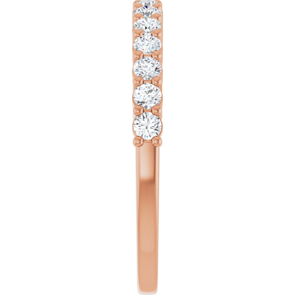 14K Rose 3/8 CTW Lab-Grown Diamond Anniversary Band