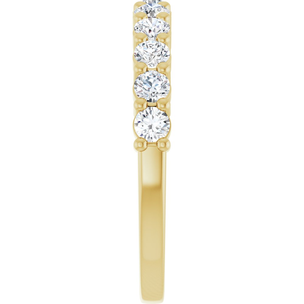 14K Yellow 1/2 CTW Natural Diamond Anniversary Band